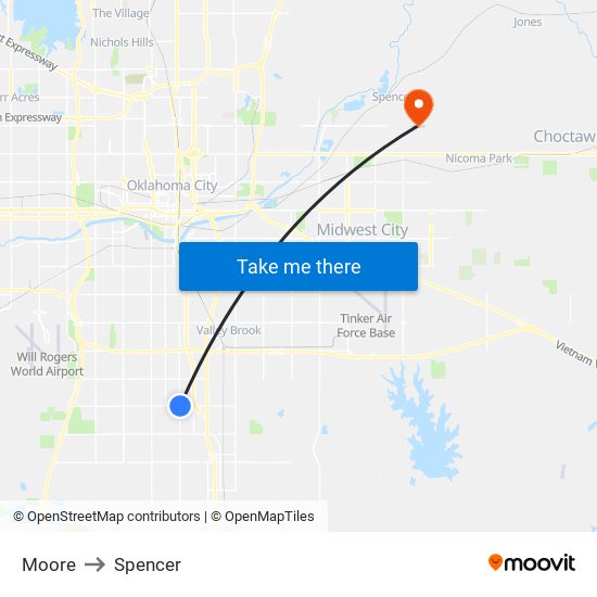 Moore to Spencer map