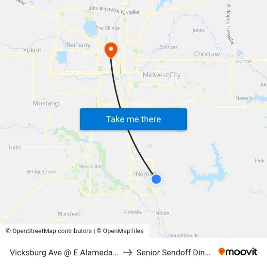 Vicksburg Ave @ E Alameda St to Senior Sendoff Dinner map