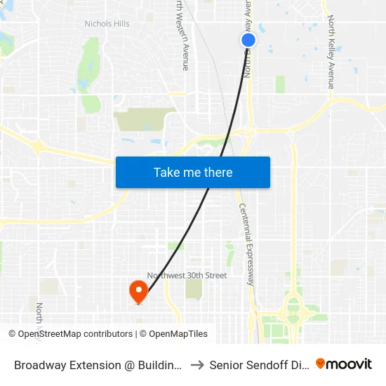 Broadway Extension @ Building 7501 to Senior Sendoff Dinner map