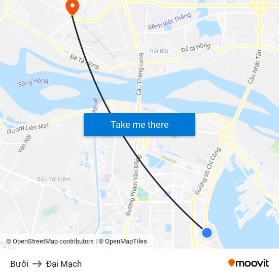 Bưởi to Đại Mạch map