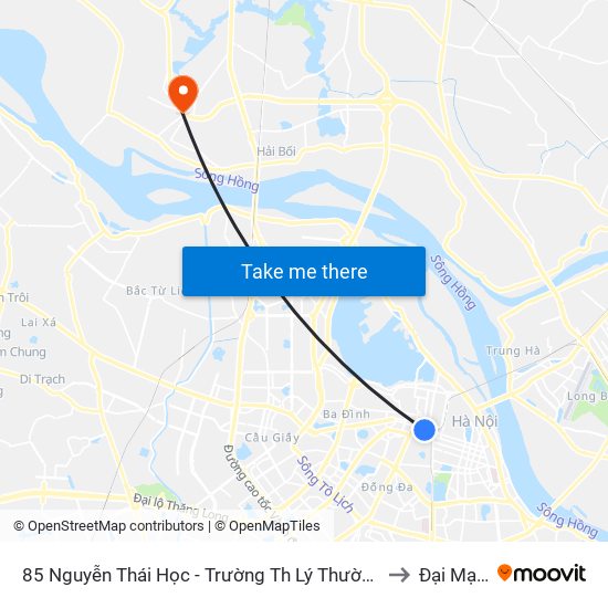 85 Nguyễn Thái Học - Trường Th Lý Thường Kiệt to Đại Mạch map