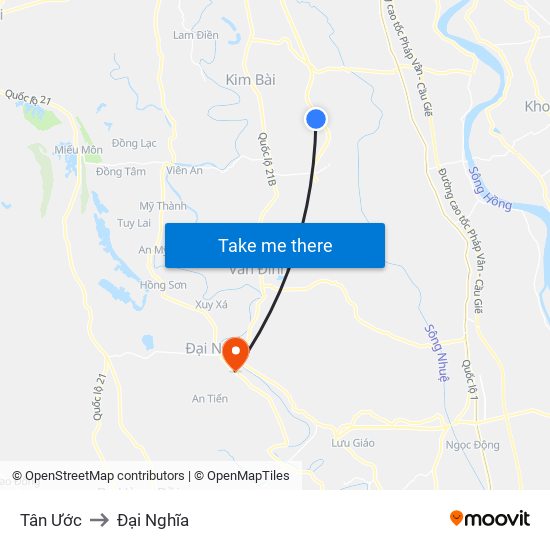 Tân Ước to Đại Nghĩa map