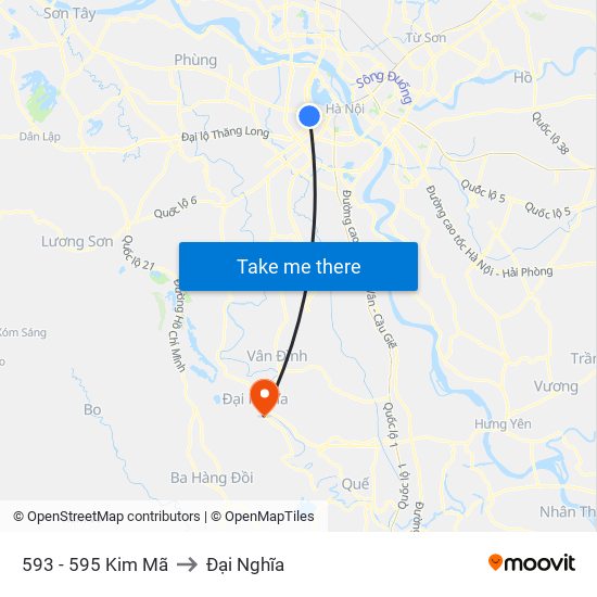 593 - 595 Kim Mã to Đại Nghĩa map