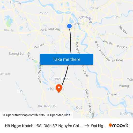 Hồ Ngọc Khánh - Đối Diện 37 Nguyễn Chí Thanh to Đại Nghĩa map