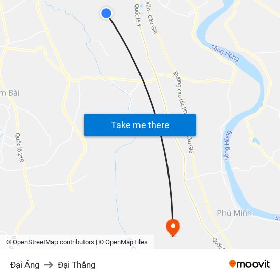 Đại Áng to Đại Thắng map