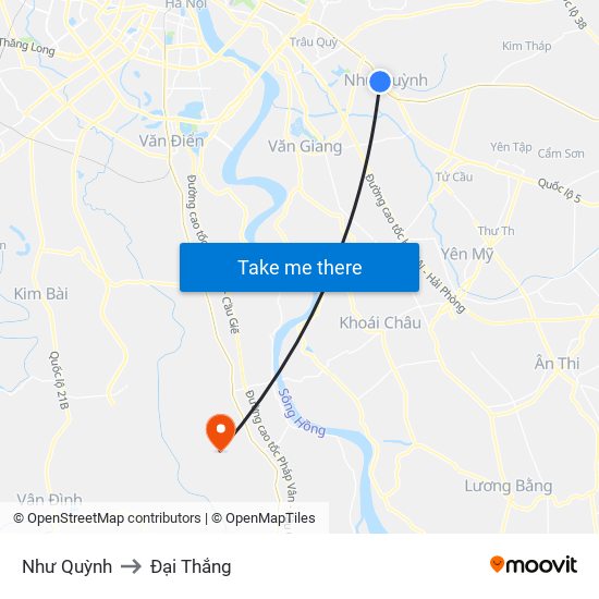 Như Quỳnh to Đại Thắng map