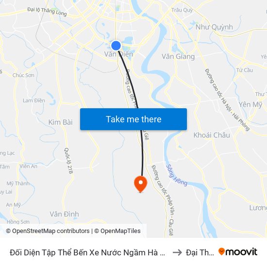 Đối Diện Tập Thể Bến Xe Nước Ngầm Hà Nội - Ngọc Hồi to Đại Thắng map