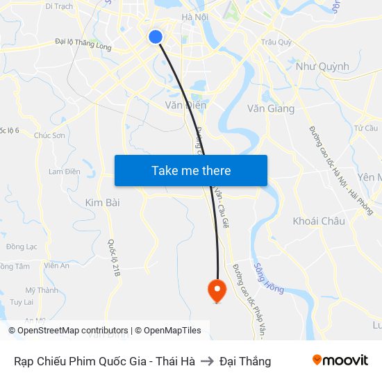 Rạp Chiếu Phim Quốc Gia - Thái Hà to Đại Thắng map