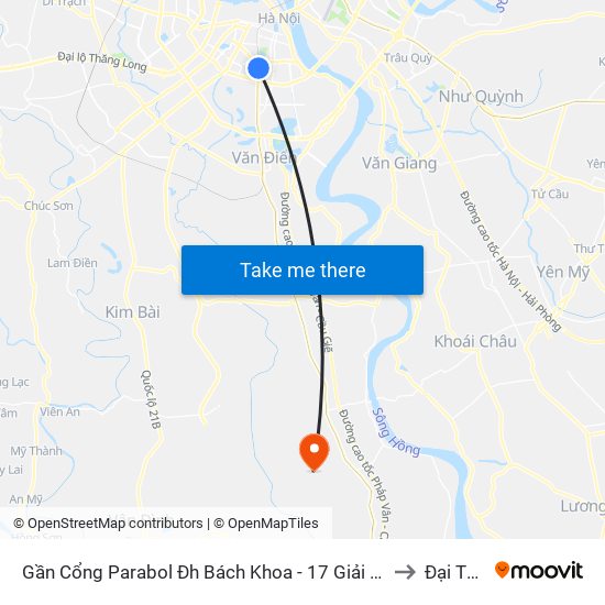 Gần Cổng Parabol Đh Bách Khoa - 17 Giải Phóng (Cột Sau) to Đại Thắng map