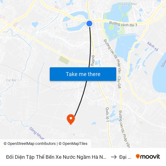 Đối Diện Tập Thể Bến Xe Nước Ngầm Hà Nội - Ngọc Hồi to Đại Áng map