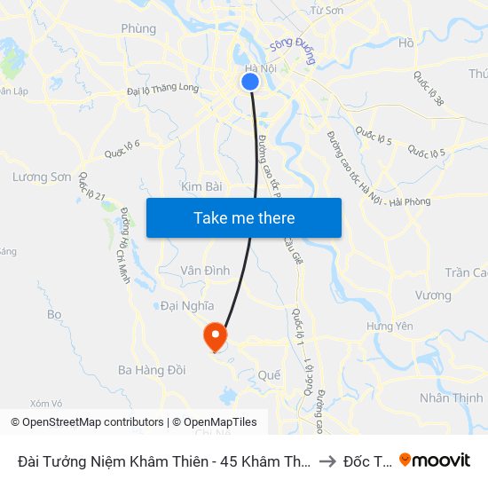 Đài Tưởng Niệm Khâm Thiên - 45 Khâm Thiên to Đốc Tín map