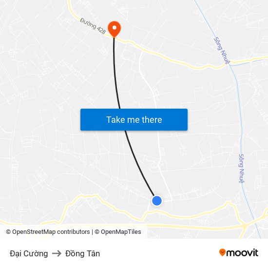 Đại Cường to Đồng Tân map