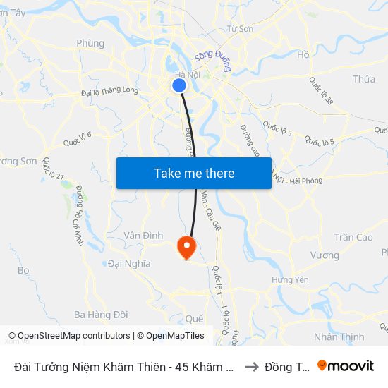 Đài Tưởng Niệm Khâm Thiên - 45 Khâm Thiên to Đồng Tân map