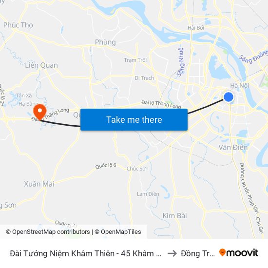 Đài Tưởng Niệm Khâm Thiên - 45 Khâm Thiên to Đồng Trúc map