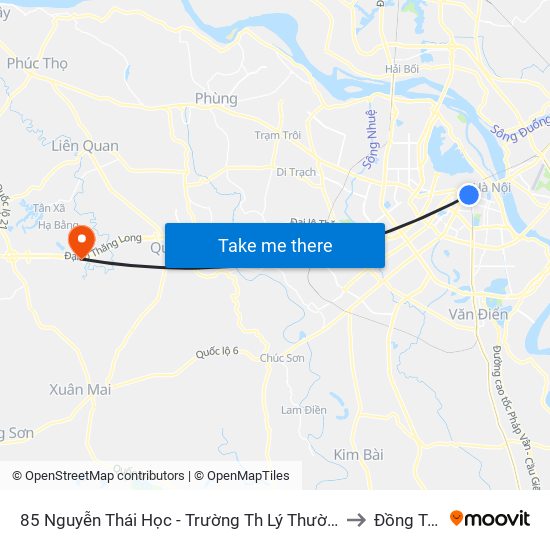 85 Nguyễn Thái Học - Trường Th Lý Thường Kiệt to Đồng Trúc map