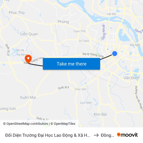 Đối Diện Trường Đại Học Lao Động & Xã Hội - 48 Trần Duy Hưng to Đồng Trúc map