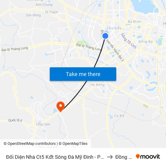 Đối Diện Nhà Ct5 Kđt Sông Đà Mỹ Đình - Phạm Hùng to Đồng Mai map