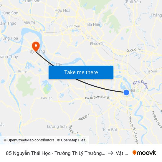 85 Nguyễn Thái Học - Trường Th Lý Thường Kiệt to Vật Lại map