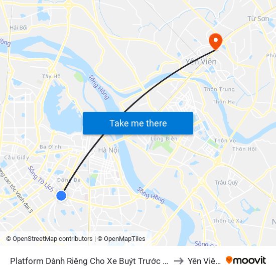 Platform Dành Riêng Cho Xe Buýt Trước Nhà 604 Trường Chinh to Yên Viên (Xã) map