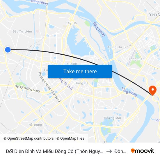 Đối Diện Đình Và Miếu Đồng Cổ (Thôn Nguyên Xá) - Đường 32 to Đông Dư map