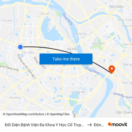 Đối Diện Bệnh Viện Đa Khoa Y Học Cổ Truyền - Phạm Hùng to Đông Dư map