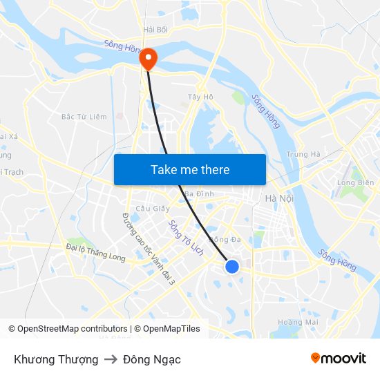 Khương Thượng to Đông Ngạc map