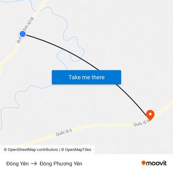 Đông Yên to Đông Phương Yên map