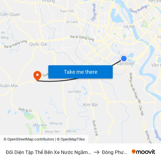 Đối Diện Tập Thể Bến Xe Nước Ngầm Hà Nội - Ngọc Hồi to Đông Phương Yên map