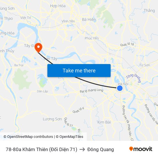 78-80a Khâm Thiên (Đối Diện 71) to Đông Quang map