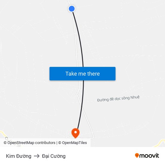 Kim Đường to Đại Cường map