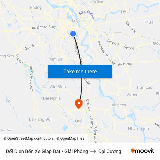 Đối Diện Bến Xe Giáp Bát - Giải Phóng to Đại Cường map