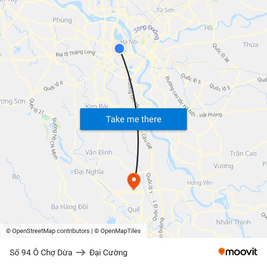 Số 94 Ô Chợ Dừa to Đại Cường map