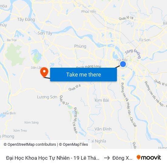 Đại Học Khoa Học Tự Nhiên - 19 Lê Thánh Tông to Đông Xuân map