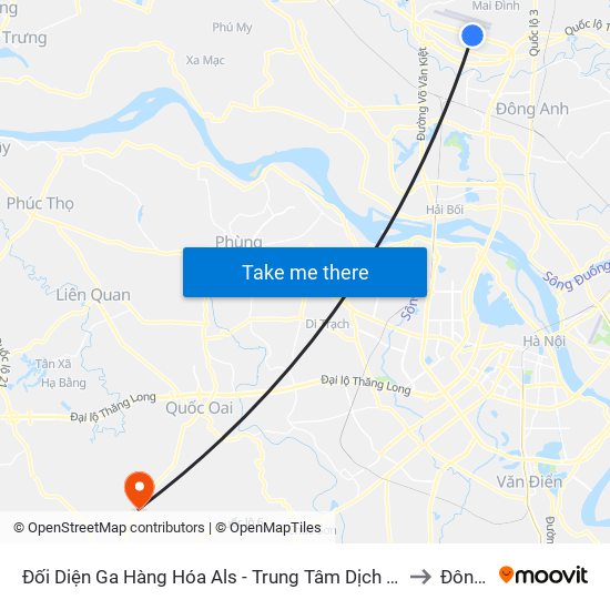 Đối Diện Ga Hàng Hóa Als - Trung Tâm Dịch Vụ Kỹ Thuật Cung Ứng Điện to Đông Yên map