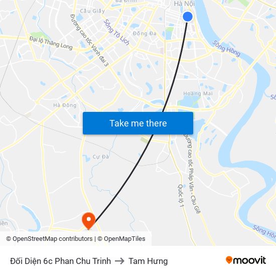 Đối Diện 6c Phan Chu Trinh to Tam Hưng map