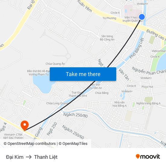 Đại Kim to Thanh Liệt map