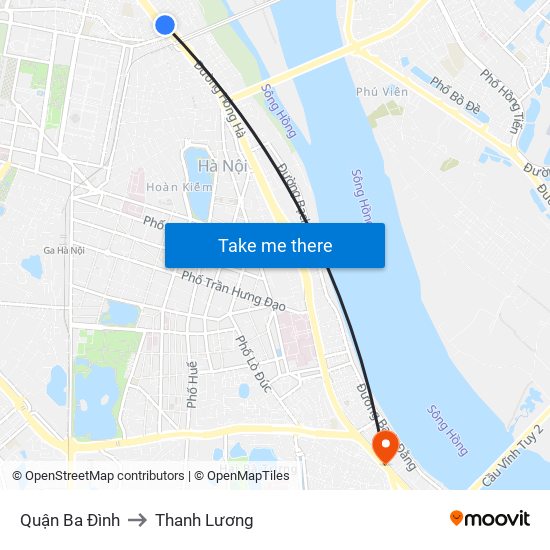 Quận Ba Đình to Thanh Lương map