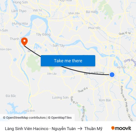 Làng Sinh Viên Hacinco - Nguyễn Tuân to Thuần Mỹ map