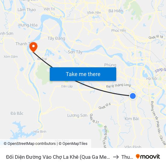 Đối Diện Đường Vào Chợ La Khê (Qua Ga Metro La Khê) - 405 Quang Trung (Hà Đông) to Thuần Mỹ map