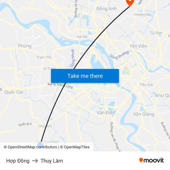 Hợp Đồng to Thuỵ Lâm map