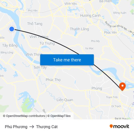 Phú Phương to Thượng Cát map