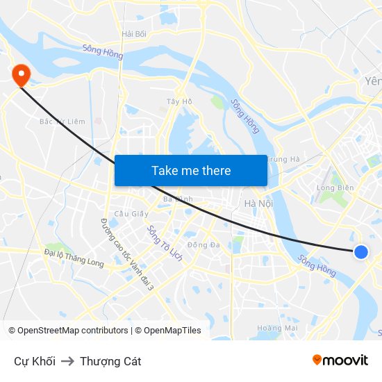 Cự Khối to Thượng Cát map