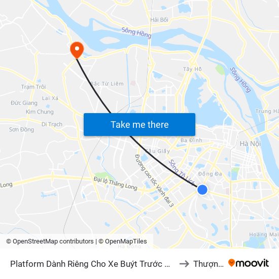 Platform Dành Riêng Cho Xe Buýt Trước Nhà 604 Trường Chinh to Thượng Cát map