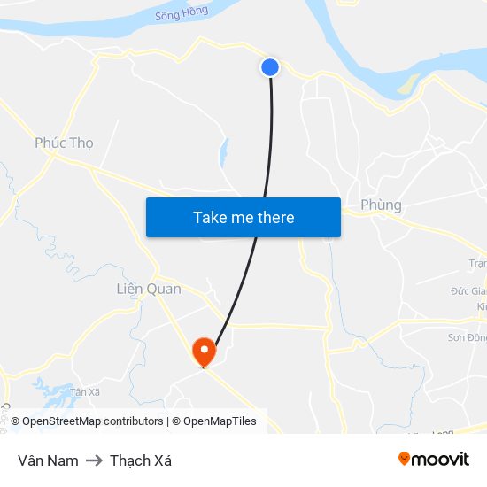 Vân Nam to Thạch Xá map