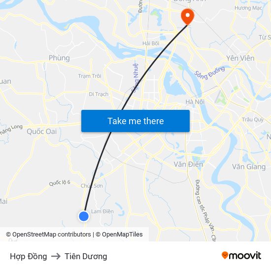 Hợp Đồng to Tiên Dương map