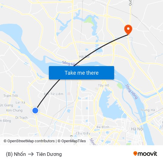 (B) Nhổn to Tiên Dương map