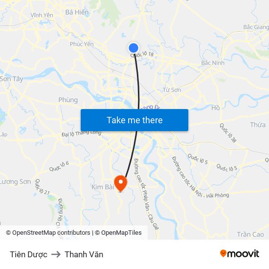 Tiên Dược to Thanh Văn map