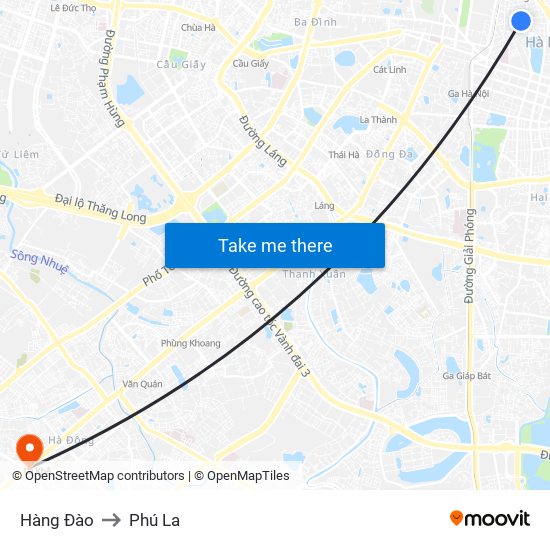 Hàng Đào to Phú La map