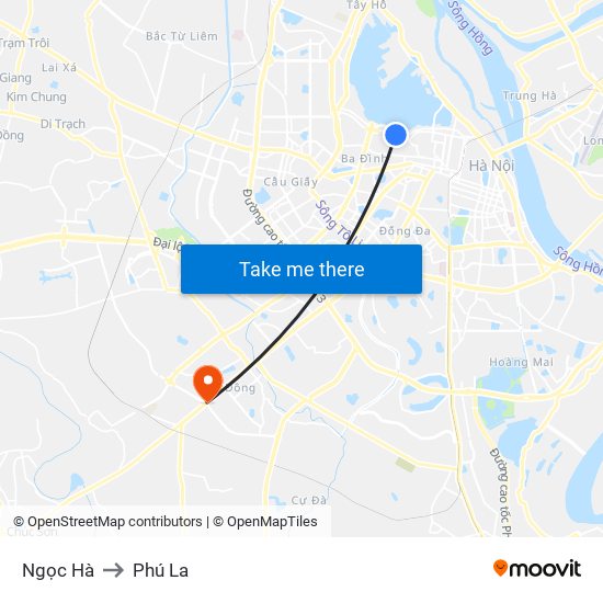 Ngọc Hà to Phú La map