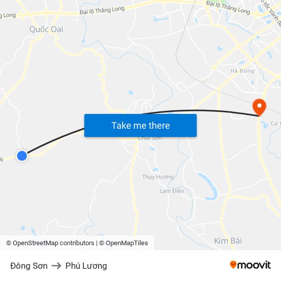 Đông Sơn to Phú Lương map